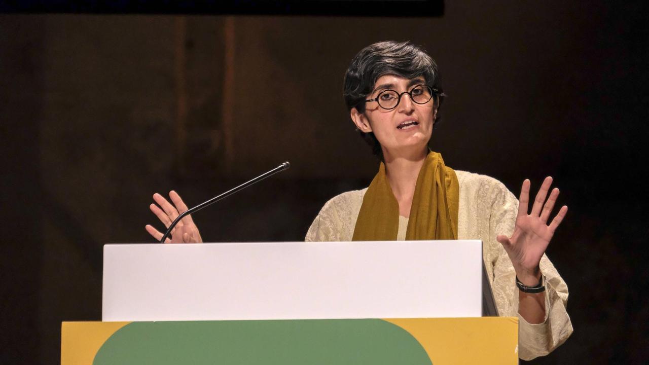 Die indische Politikwissenschaftlerin Nikita Dhawan Die indische Politikwissenschaftlerin Nikita Dhawan