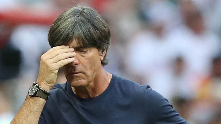 Bundestrainer Joachim Löw während des WM-Spiels gegen Südkorea in Kasan/Russland am 27.06.2018