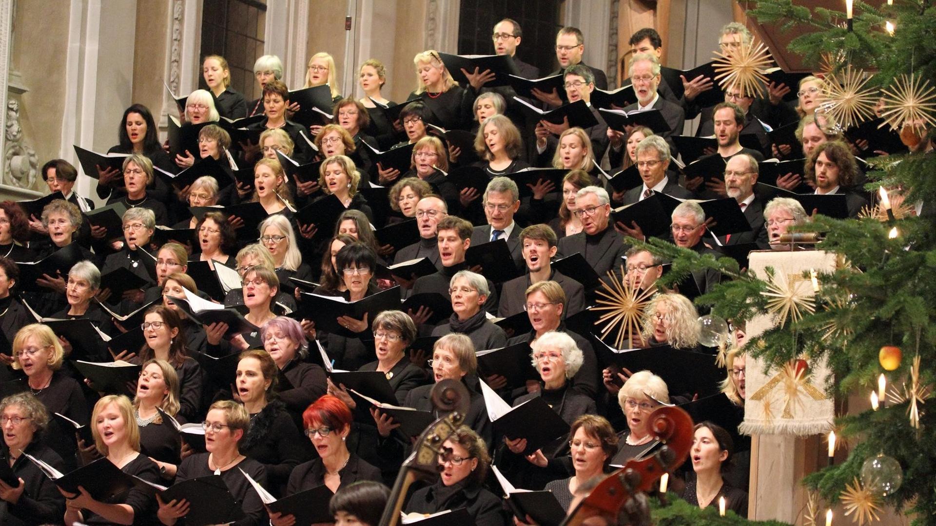 Der Oratorienchor Würzburg. Gruppenbild der Sänger. Der Oratorienchor Würzburg. Gruppenbild der Sänger.