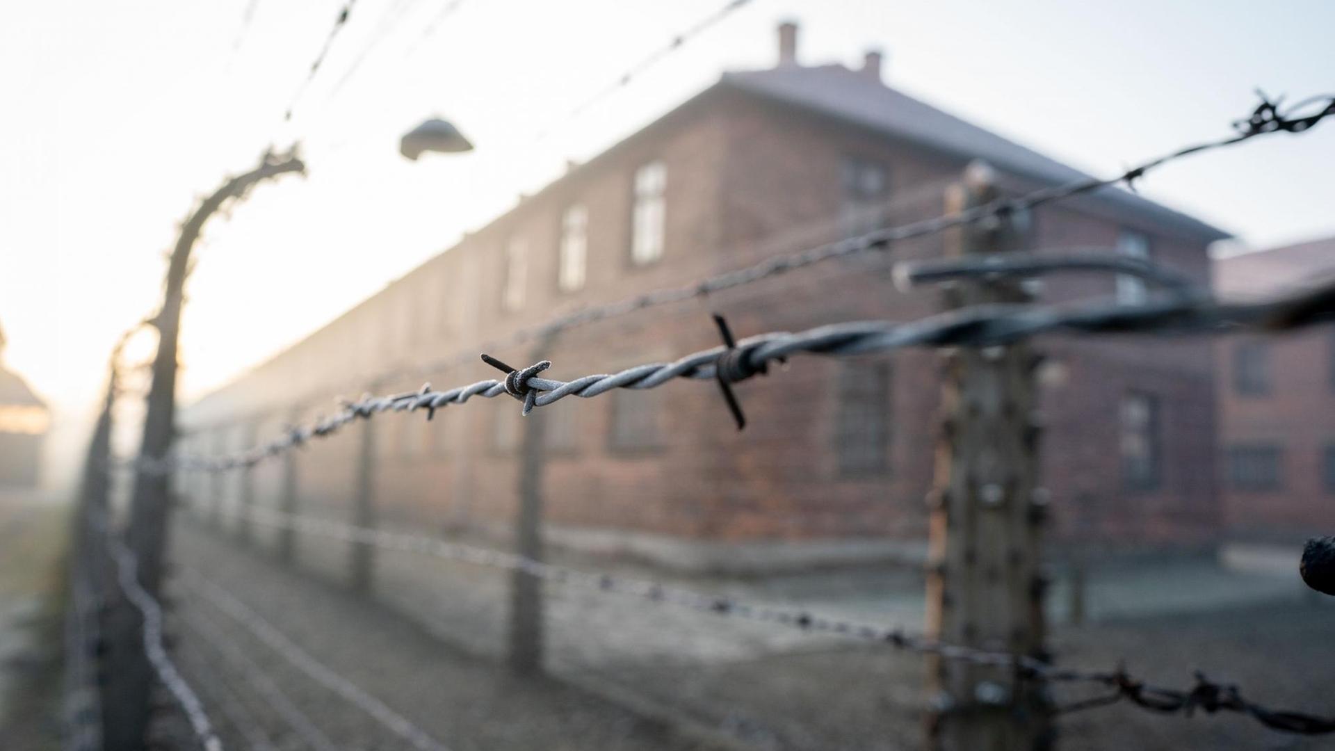 Blick auf die Stacheldrahtanlage des früheren Konzentrationslagers Auschwitz am frühen Morgen des 24.01.2020, im Vorfeld des 75. Jahrestages der Befreiung des Konzentrationslagers durch die Rote Armee. Blick auf die Stacheldrahtanlage des früheren Konzentrationslagers Auschwitz am frühen Morgen des 24.01.2020, im Vorfeld des 75. Jahrestages der Befreiung des Konzentrationslagers durch die Rote Armee.