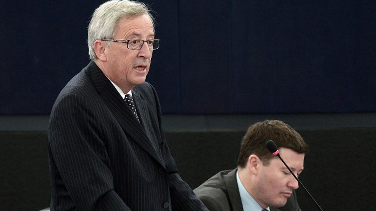 Jean-Claude Juncker im Europaparlament Jean-Claude Juncker im Europaparlament