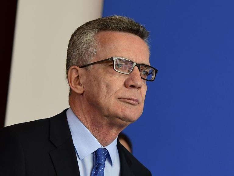 Bundesinnenminister Thomas de Maizière (CDU) bei einer Pressekonferenz am 11. August 2016 in Berlin.