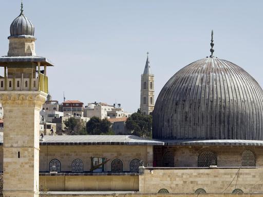 Blick auf die Al-Aksa-Moschee in Jerusalem. Sie gilt als drittwichtigste Moschee des Islams.