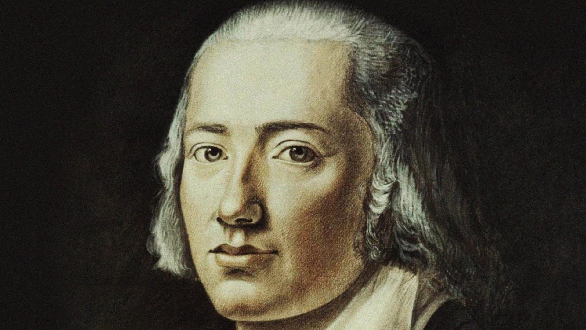 Eine historische Zeichnung, ein Porträt vom deutschen Lyriker Friedrich Hölderlin. (1770-1843) Eine historische Zeichnung, ein Porträt vom deutschen Lyriker Friedrich Hölderlin. (1770-1843)