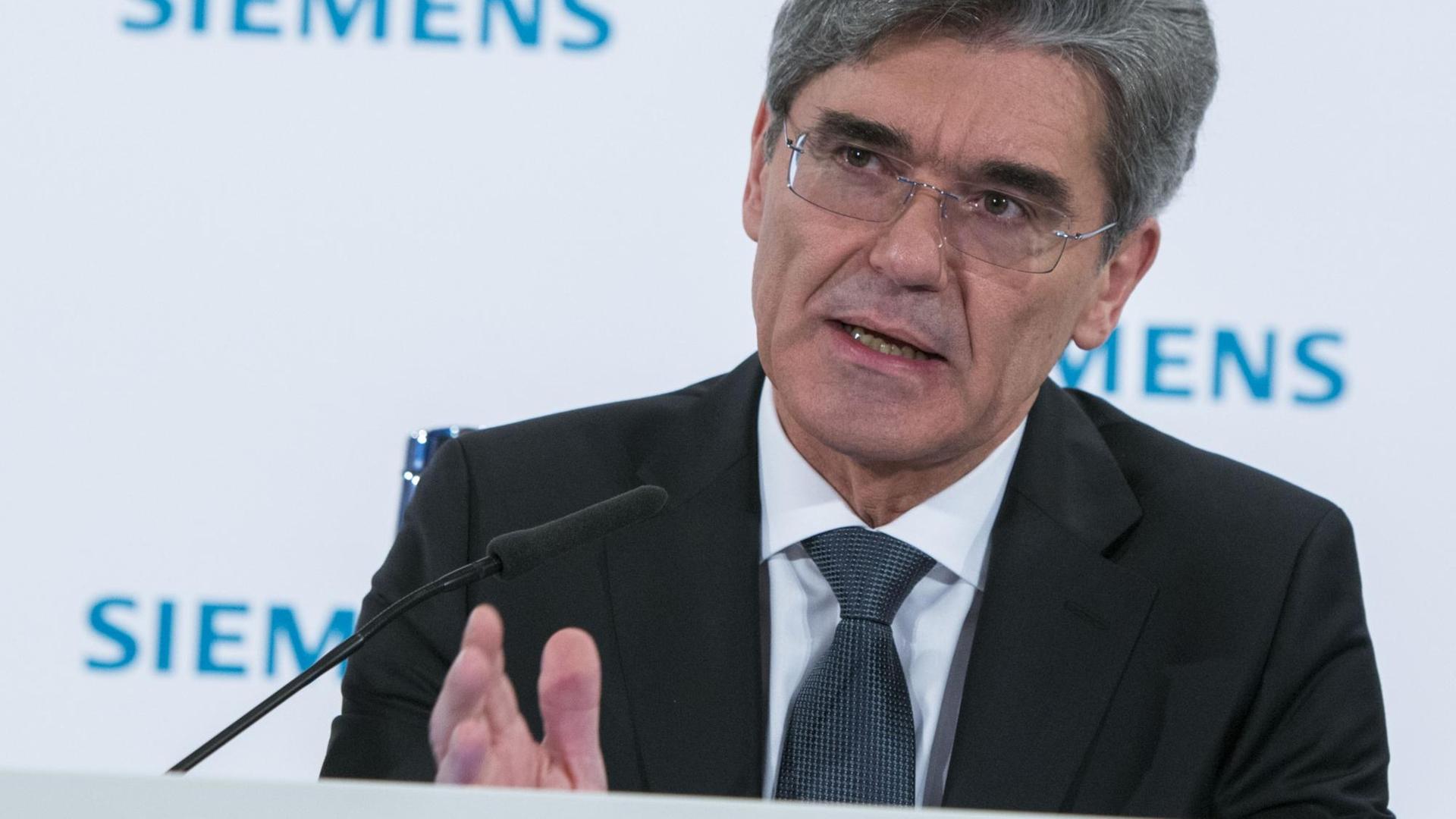Der Siemens-Vorstandsvorsitzende Joe Kaeser Der Siemens-Vorstandsvorsitzende Joe Kaeser