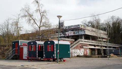 Blick auf das Potsdamer Terrassenrestaurant "Minsk" am Brauhausberg, 2018