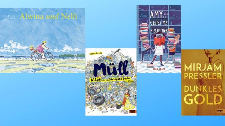 Buchcover der 4 besprochenen Bücher im Kritikergespräch Buchcover der 4 besprochenen Bücher im Kritikergespräch