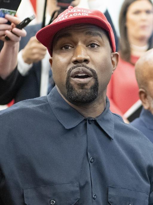 Kanye West im Oktober 2018 im Weißen Haus in Washington.
