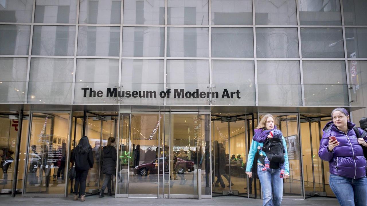 Der Eingang zum MoMa - Museum of Modern Art - in New York City. Der Eingang zum MoMa - Museum of Modern Art - in New York City.