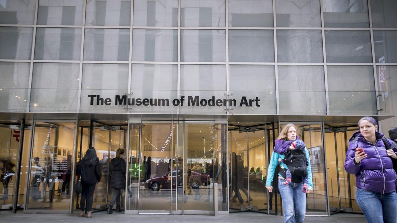 Der Eingang zum MoMa - Museum of Modern Art - in New York City. Der Eingang zum MoMa - Museum of Modern Art - in New York City.