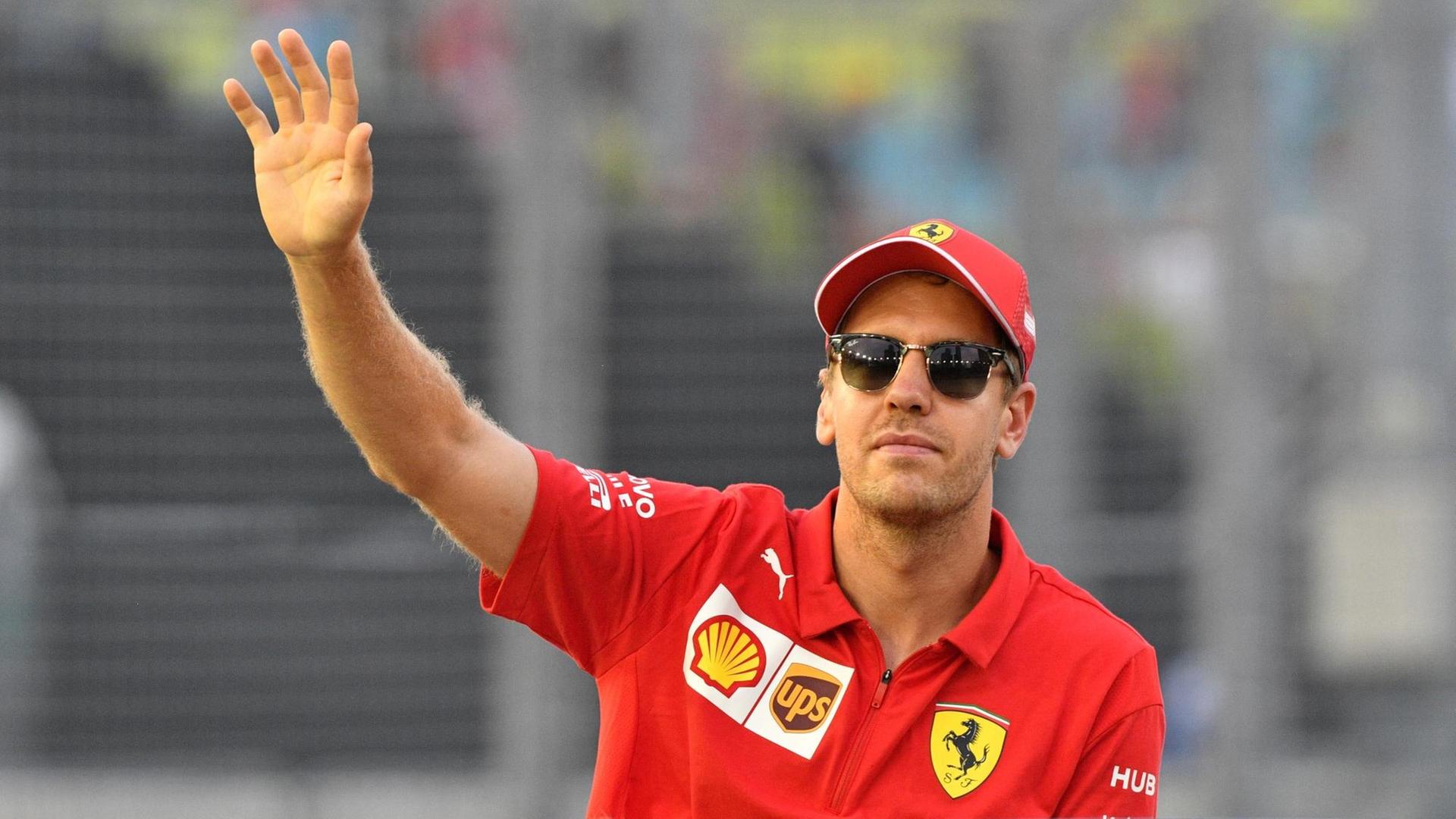 Sebastian Vettel in Singapur.