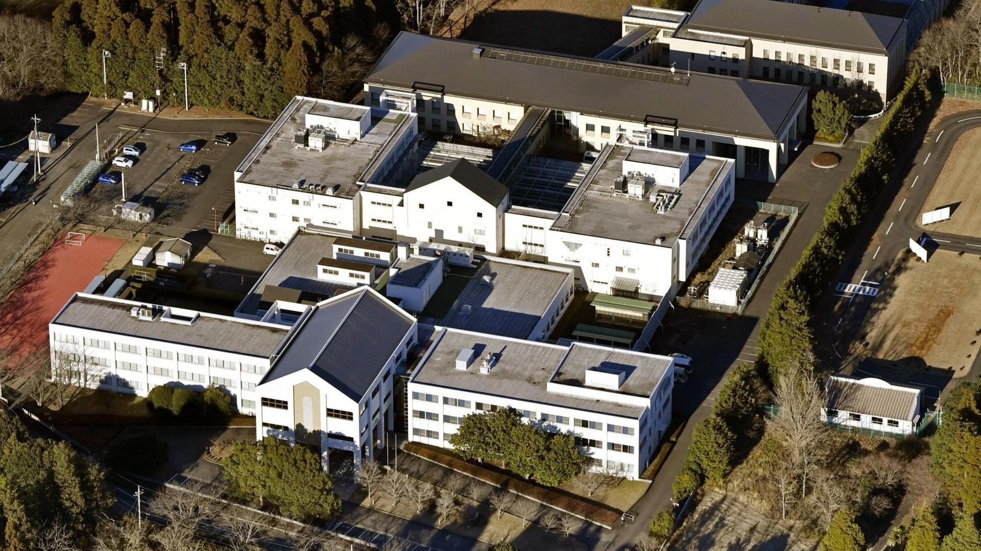 Luftaufnahme des Immigration Center in Ushiku Luftaufnahme des Immigration Center in Ushiku
