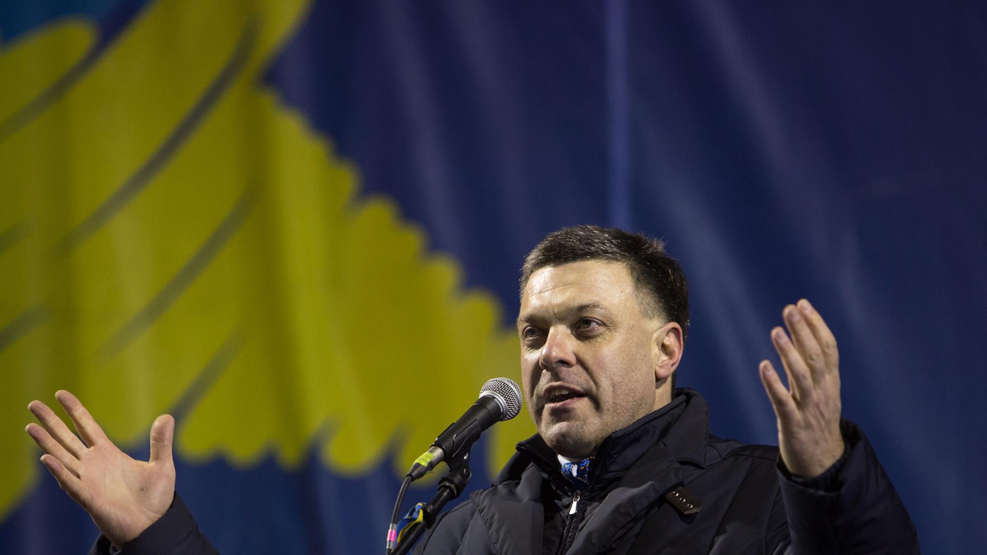 Oleg Tjagnibok, Chef der Swoboda Partei in der Ukraine Oleg Tjagnibok, Chef der Swoboda Partei in der Ukraine