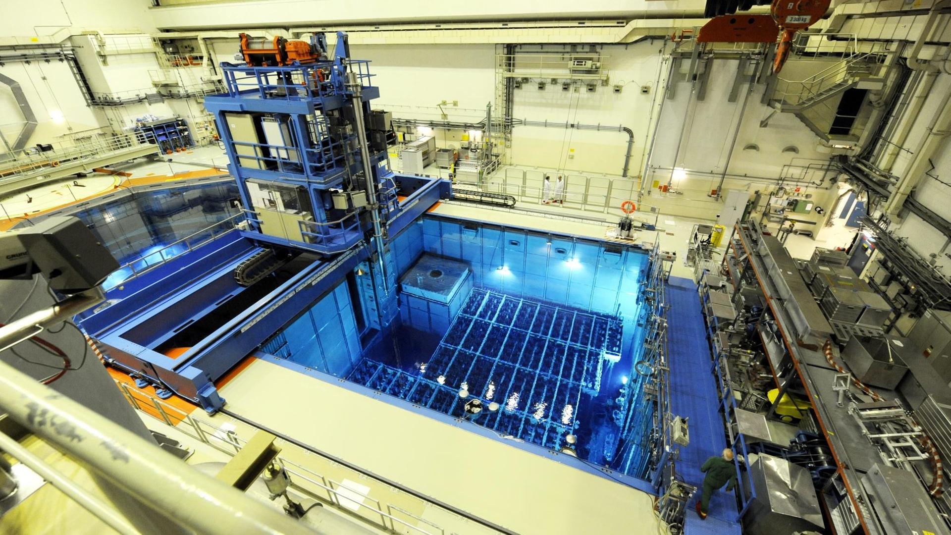 Brennelemente-Lagerbecken im Atomkraftwerk Krümmel. Brennelemente-Lagerbecken im Atomkraftwerk Krümmel.