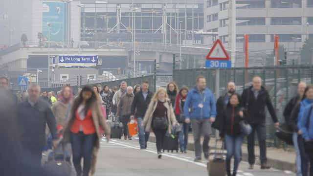 Evakuierung des Brüsseler Flughafens.