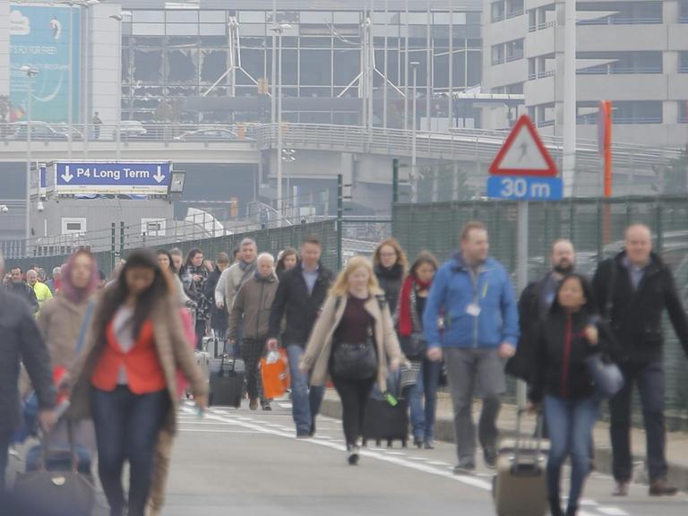 Evakuierung des Brüsseler Flughafens.