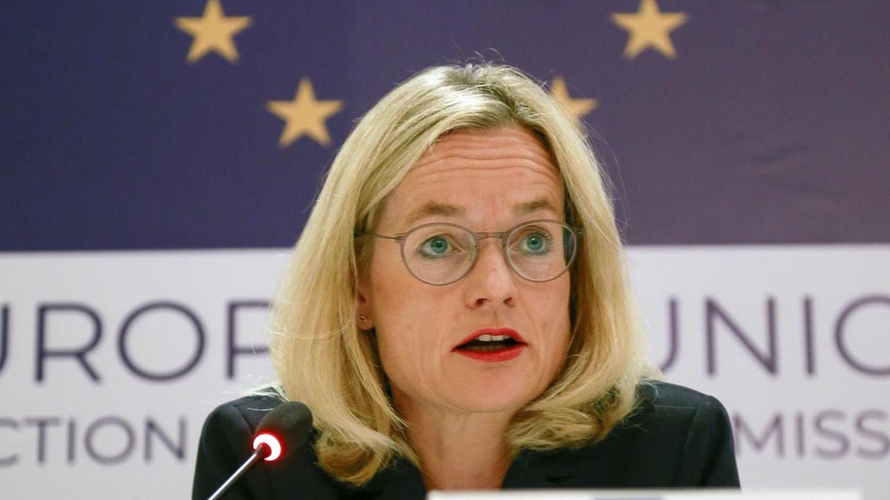 Viola von Cramon bei einer EU-Konferenz zu Kosovo im Oktober 2019 Viola von Cramon bei einer EU-Konferenz zu Kosovo im Oktober 2019