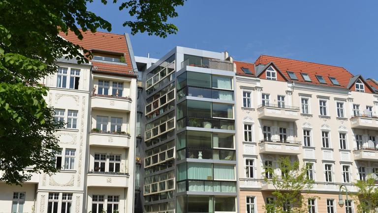 Beliebte und teure Wohngegend: Helmholtzplatz im Berliner Stadtbezirk Prenzlauer Berg