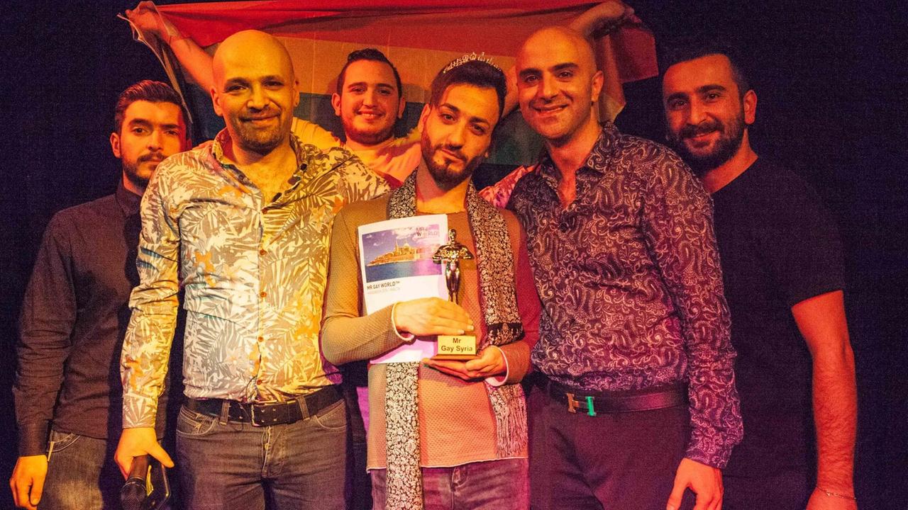 Die Preisverleihung des Mr. Gay Syria-Contest, Istanbul Die Preisverleihung des Mr. Gay Syria-Contest, Istanbul