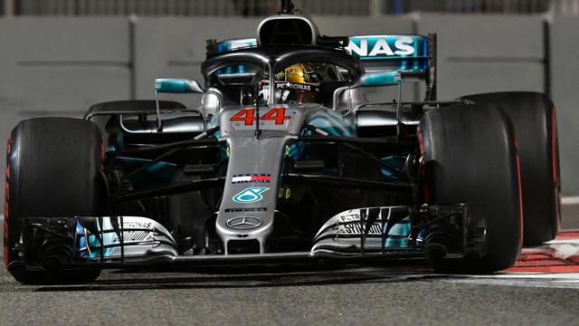 Formel-1-Rennfahrer Lewis Hamilton in seinem Mercedes (25.11.2018).