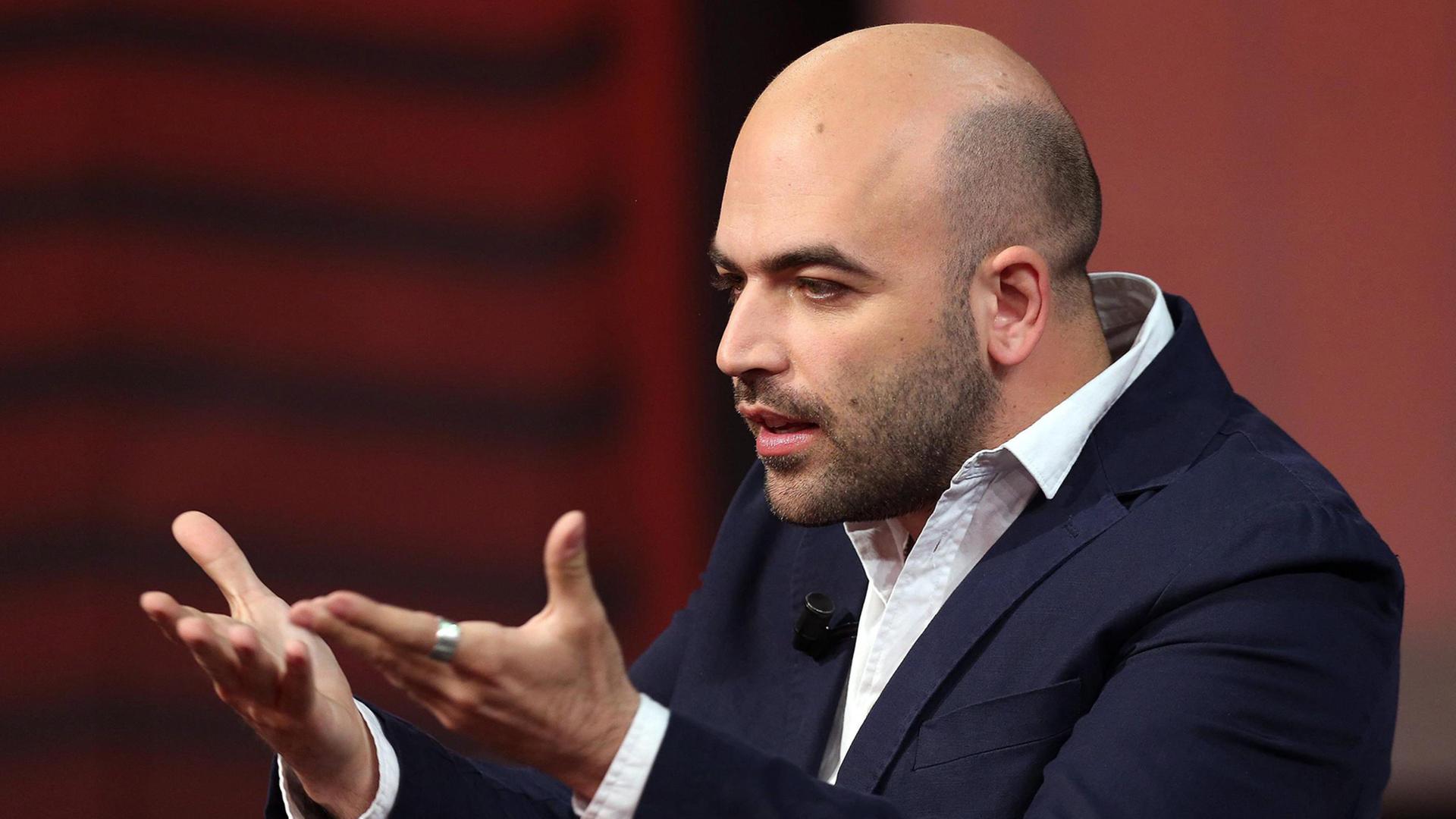 Der italienische Journalist und Mafiaexperte Roberto Saviano Der italienische Journalist und Mafiaexperte Roberto Saviano