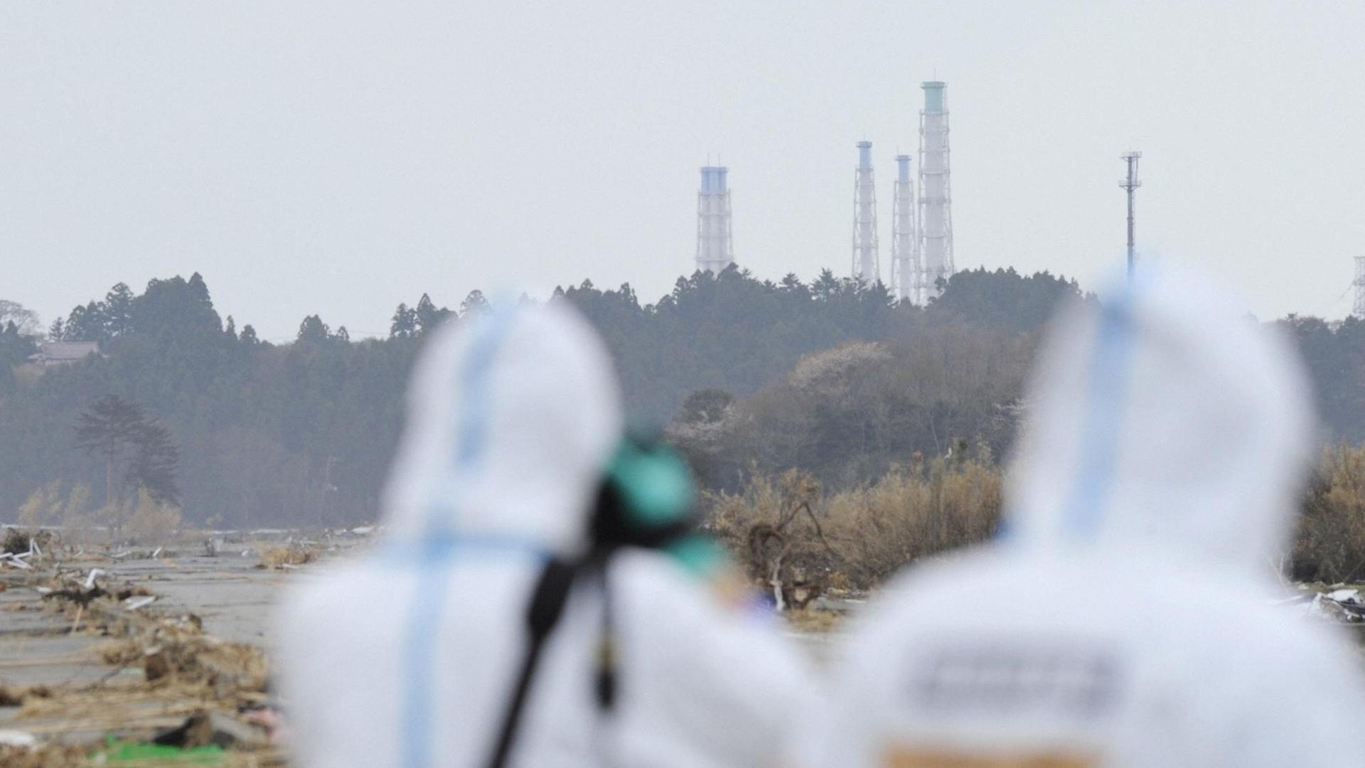 Atomkraftwerk in Fukushima. Atomkraftwerk in Fukushima.