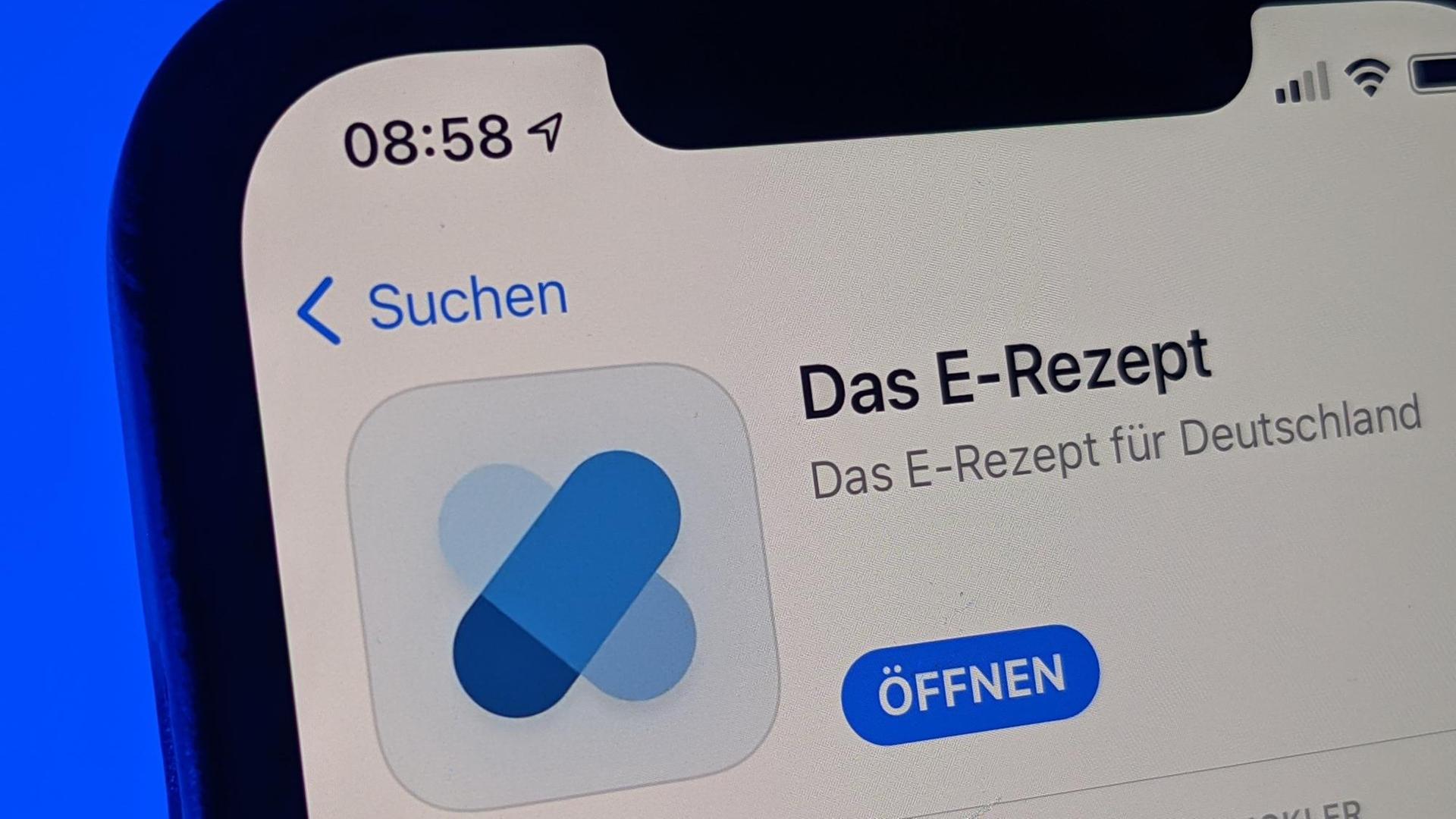 Berlin: Die E-Rezept-App im App Store von Apple auf einem iPhone 12. Am 1. Juli wurde die die offizielle App für das elektronische Rezept (E-Rezept) in den App-Stores von Apple und Google zum kostenlosen Download bereit gestellt. Berlin: Die E-Rezept-App im App Store von Apple auf einem iPhone 12. Am 1. Juli wurde die die offizielle App für das elektronische Rezept (E-Rezept) in den App-Stores von Apple und Google zum kostenlosen Download bereit gestellt.