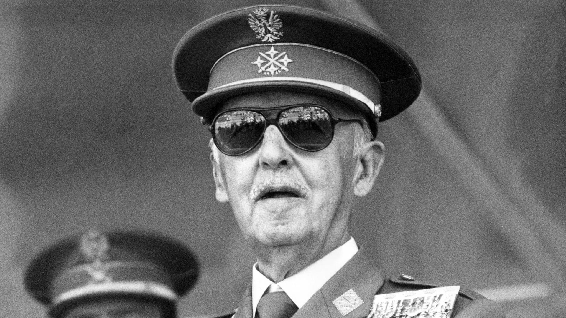 Der spanische Diktator General Francisco Franco am 26.05.1974 in Madrid Der spanische Diktator General Francisco Franco am 26.05.1974 in Madrid