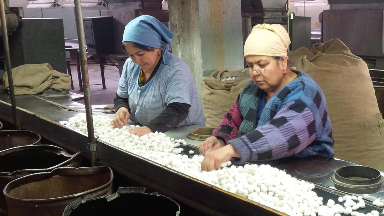 Seidenproduktion in Tadschikistan Seidenproduktion in Tadschikistan