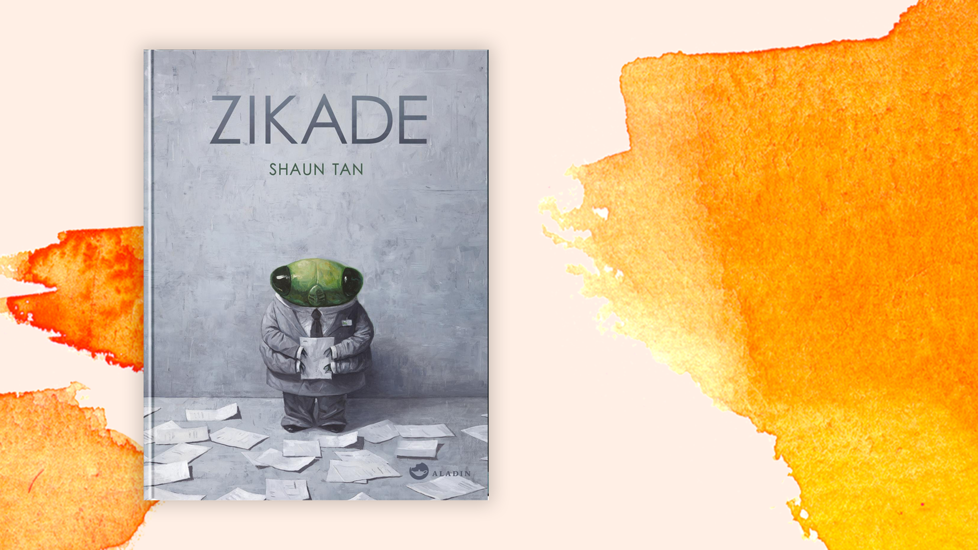 Zu sehen ist das Cover des Buches "Zikade" von Shaun Tan.