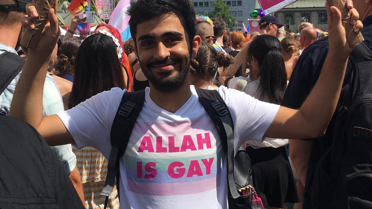 Amed Sherwan beim Christopher Street Day in Berlin Amed Sherwan beim Christopher Street Day in Berlin
