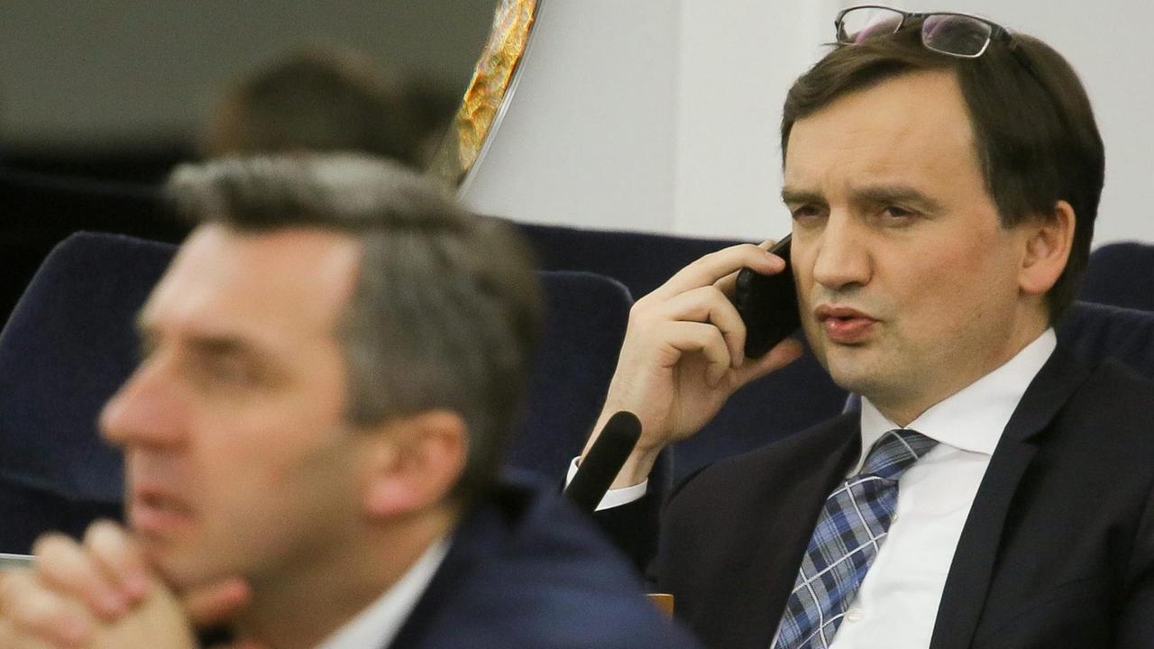 Polens Justizminister Zbigniew Ziobro. Polens Justizminister Zbigniew Ziobro.