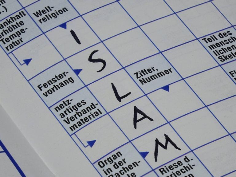 Kreuzworträtsel mit dem Wort Islam