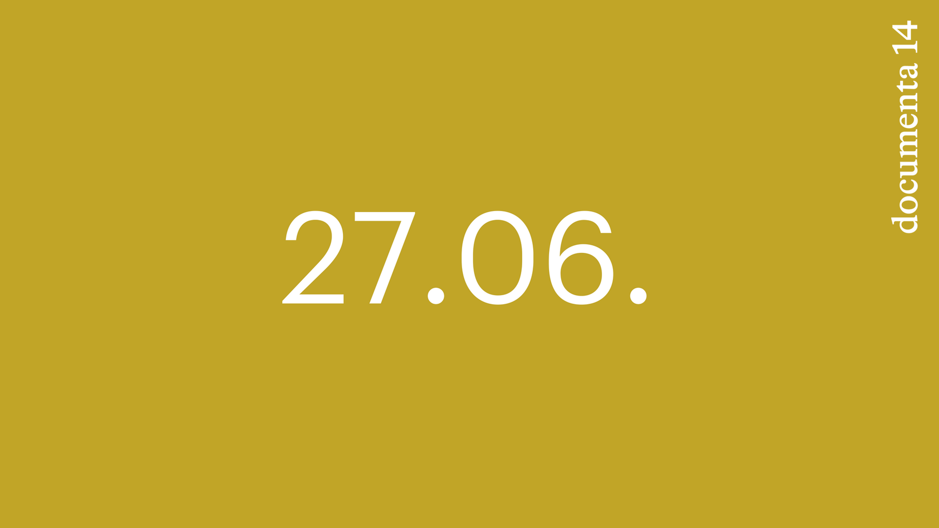 27. Juni 27. Juni