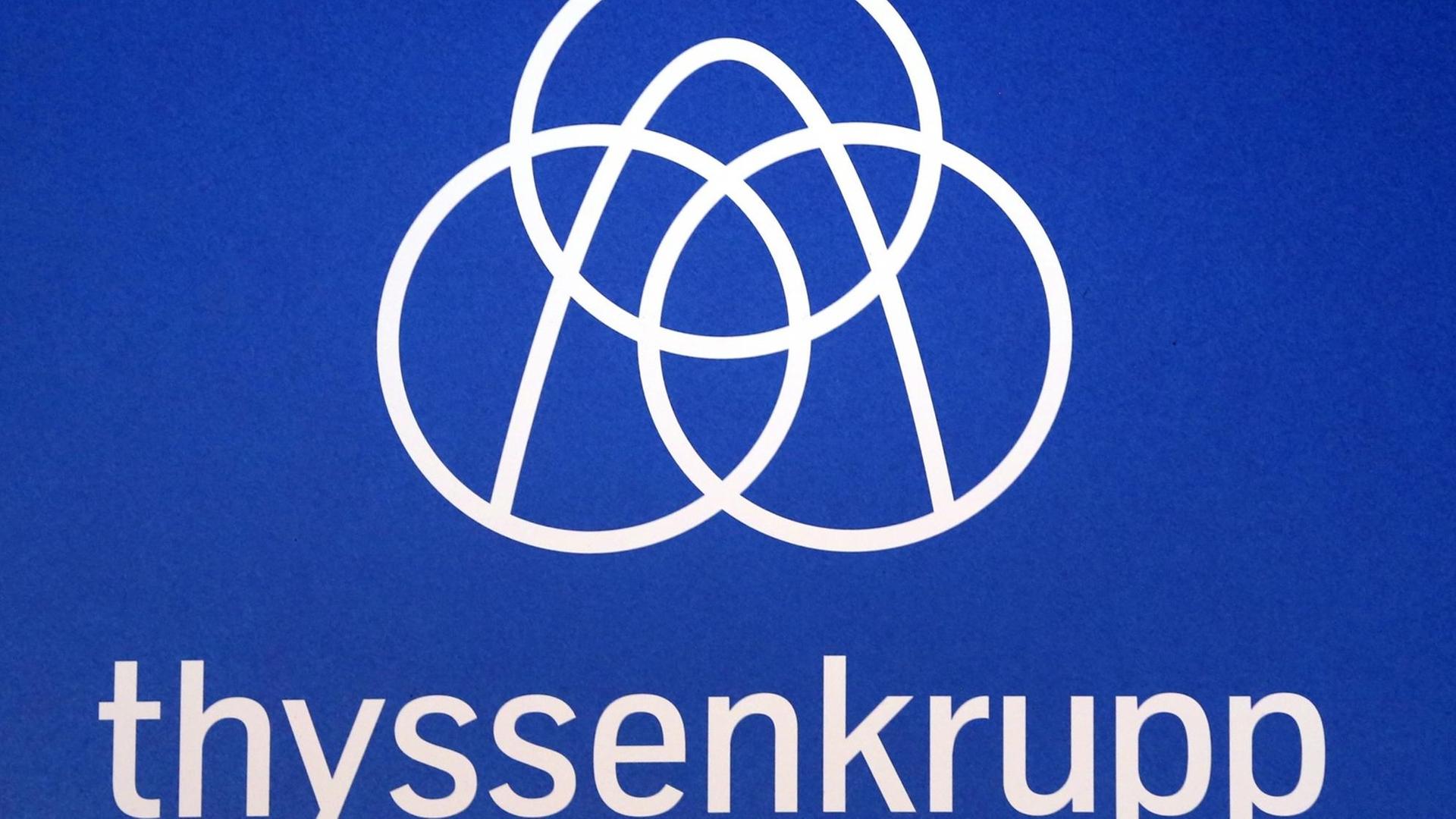 Das Logo von ThyssenKrupp.