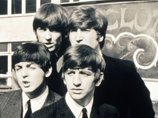 Szenenfoto aus dem "Beatles"-Film "A Hard Day's Night"