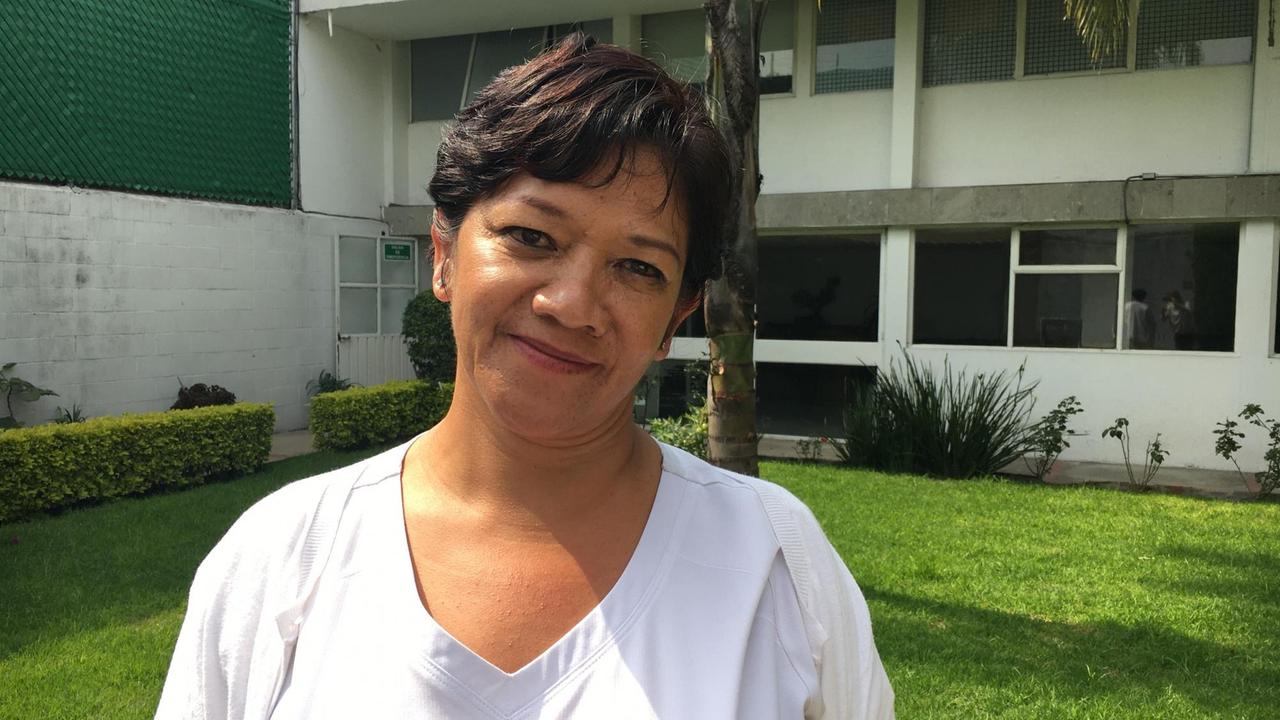 Porträt der mexikanischen Krankenpflegerin Leticia Pérez