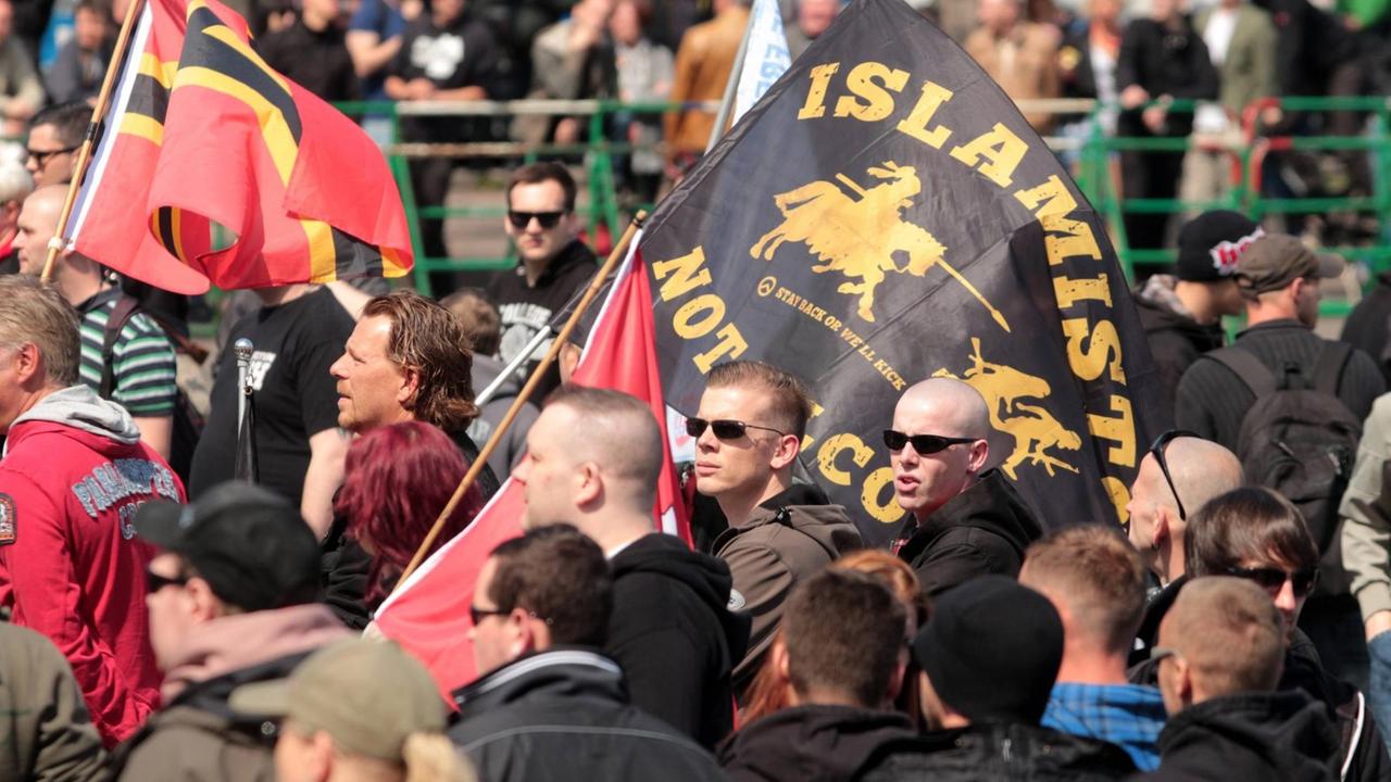Ein rechtsextremer Aufmarsch in Erfurt Ein rechtsextremer Aufmarsch in Erfurt
