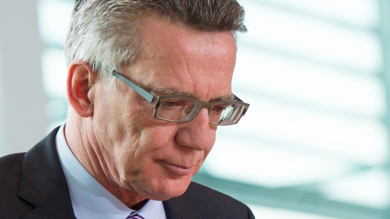 Bundesinnenminister Thomas de Maizière Bundesinnenminister Thomas de Maizière