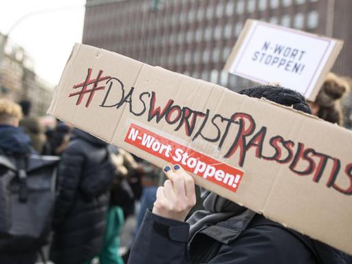 Bilder einer Demonstration gegen das N-Wort in Hamburg