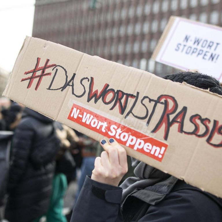 Bilder einer Demonstration gegen das N-Wort in Hamburg