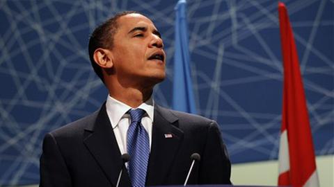 US-Präsident Barack Obama auf der Klimakonferenz in Kopenhagen 2009