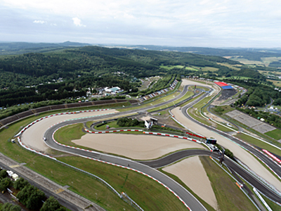 Luftaufnahme der Grand-Prix-Strecke am Nürburgring Luftaufnahme der Grand-Prix-Strecke am Nürburgring