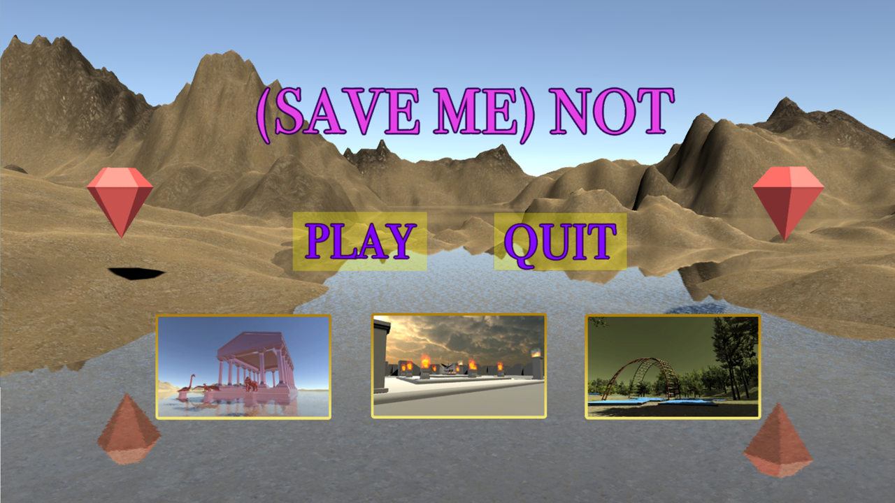 "(save me) not" als Computerspiel: Play or Quit.