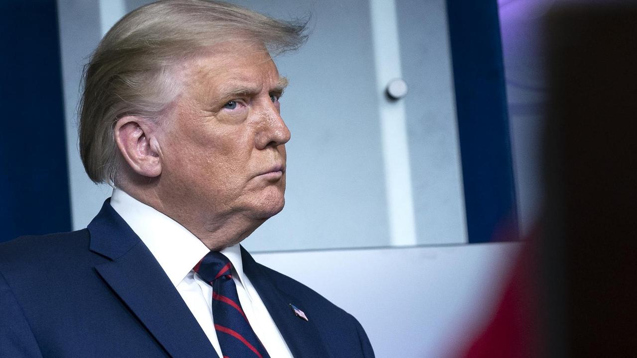 US-Präsident Donald Trump bei einer Pressekonferenz im Weißen Haus US-Präsident Donald Trump bei einer Pressekonferenz im Weißen Haus