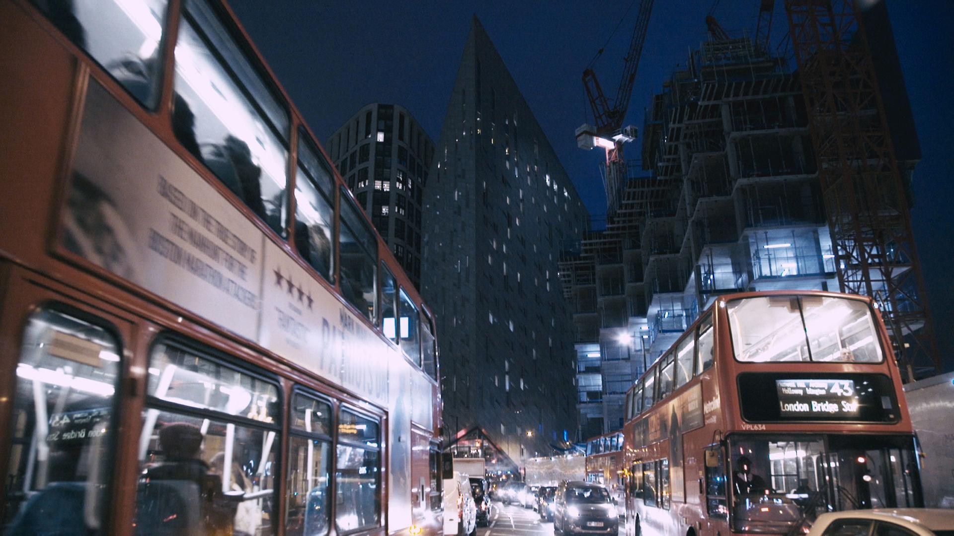 London. Szene aus dem Film "Push – Für das Grundrecht auf Wohnen" von Fredrik Gertten. London. Szene aus dem Film "Push – Für das Grundrecht auf Wohnen" von Fredrik Gertten.