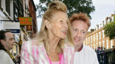 Nora Forster mit Ihrem Mann John Lydon (Johnny Rotten), 2008 in London