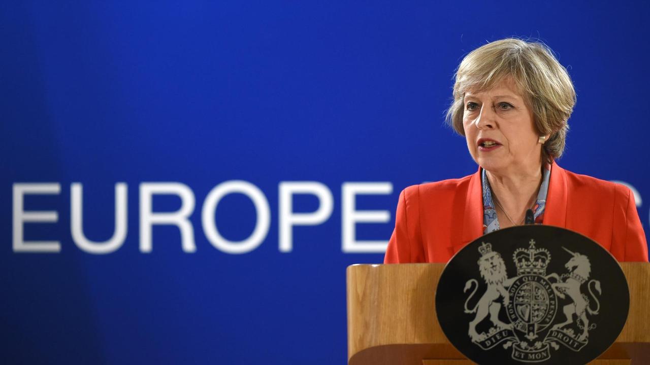 Die britische Premierministerin Theresa May.
Die britische Premierministerin Theresa May.