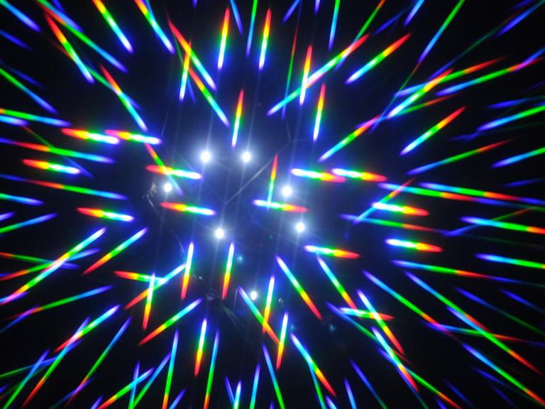 Lichteffekte in bunten Farben