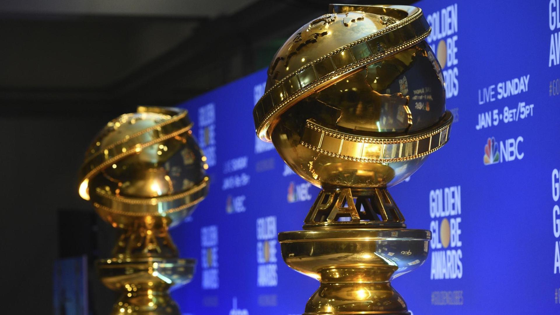 Das Bild zeigt die Golden Globes. Das Bild zeigt die Golden Globes.